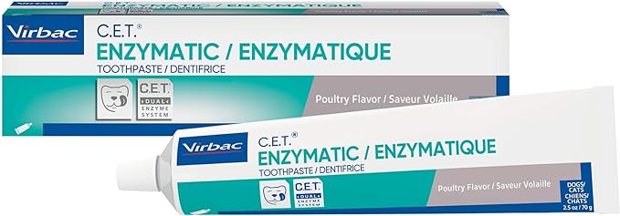 C.E.T Enzymatic Toothpaste for pets - Poultry Flavor. Keep your pet's teeth clean and healthy with this tasty toothpaste!