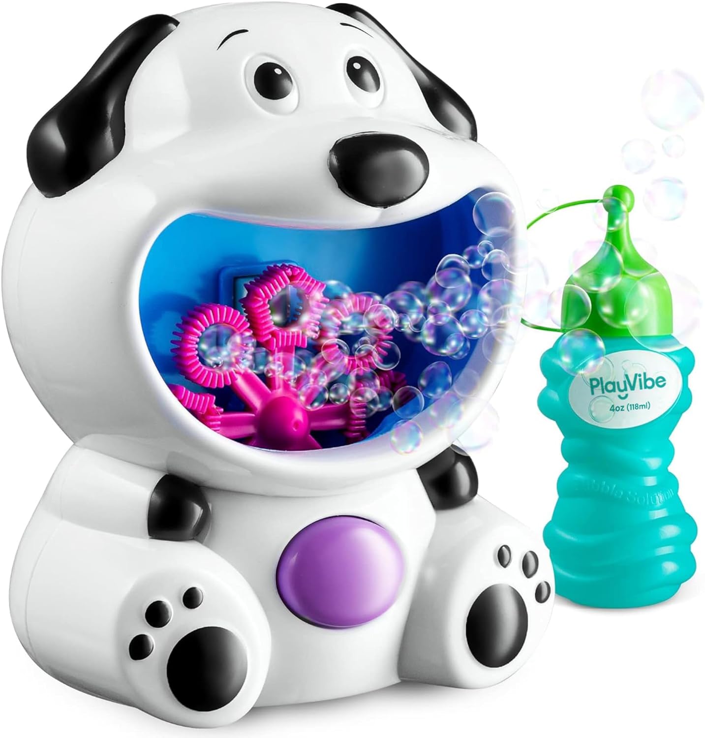 Dog shaped bubble machine