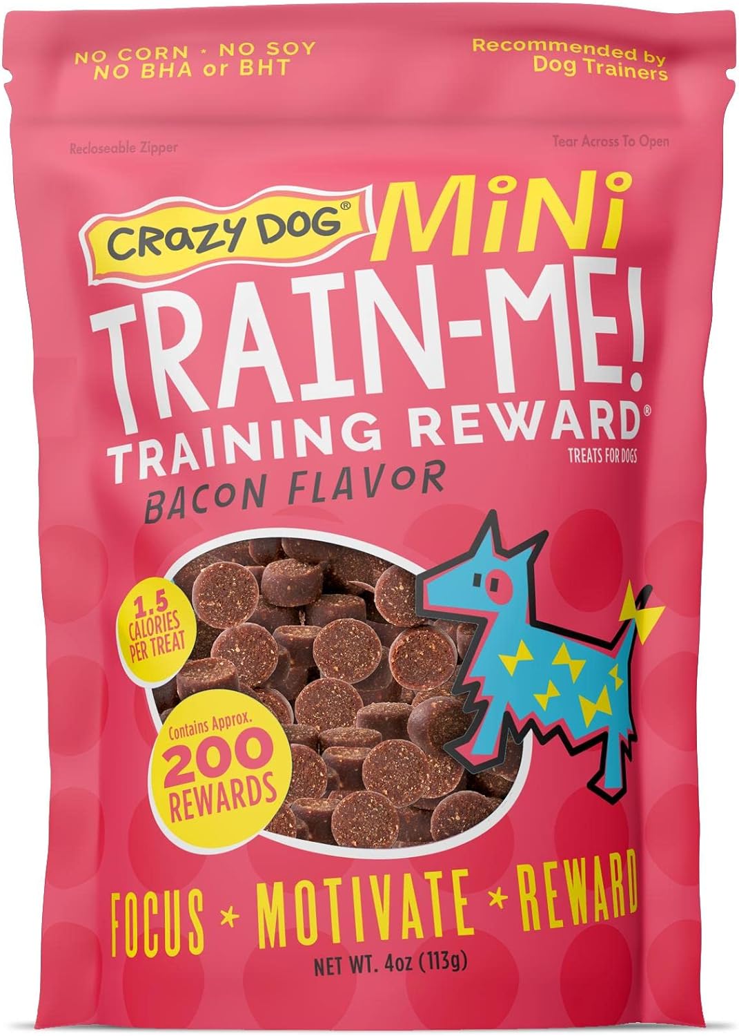 Mini Trrain-Me Dog Treats Bacon Flavor Picture