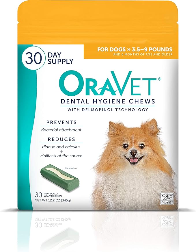 OraVet Dental Hygiene Chews - 30 ct: Give your dog the gift of good oral health with these tasty chews. Keep their teeth clean and fresh!
