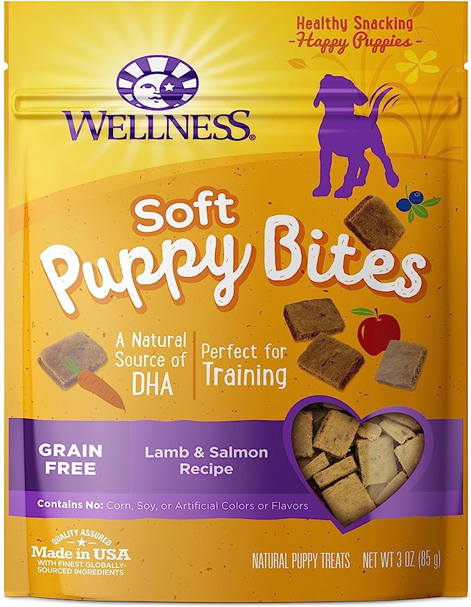 Wellness Soft Puppy Bites: Delicious treats for your furry friend's wellness journey! Perfect for puppies.