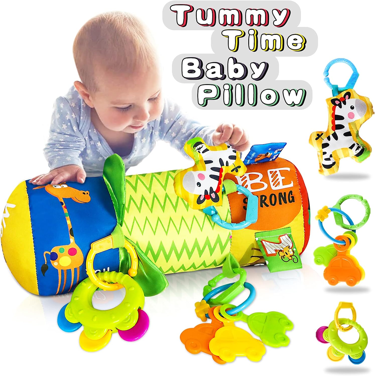 Pillow toy with toys