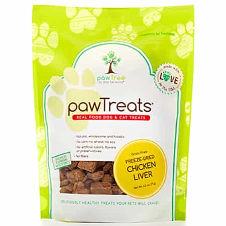 PawTree Paw Treats: Freeze Dried Chicken Liver - Delicious dog treats, 1.5 oz. Made with love for your furry friend!